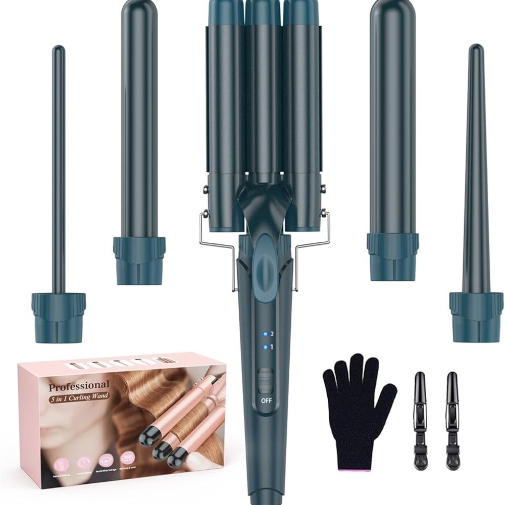 Professional Hair Curling Wand Set